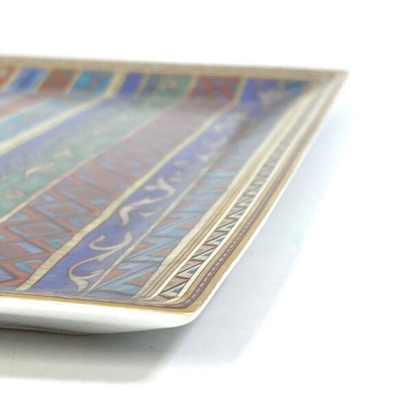 UNUSED HERMES Cheval durian plate square horse The dishes Pottery Multicolore - Picture 7 of 9